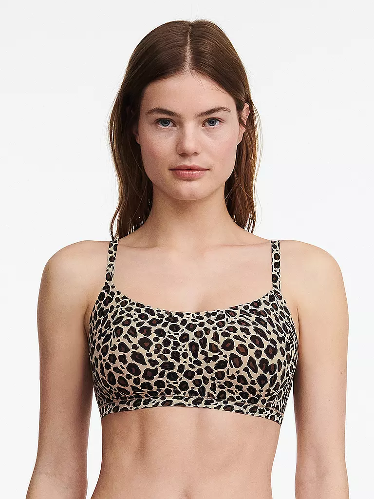 Chantelle Bustier Softstretch Leopard Nude Braun